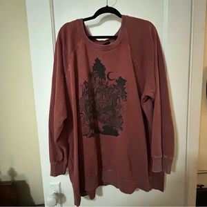 Torrid 4 Graphic Sweatshirt Mushrooms